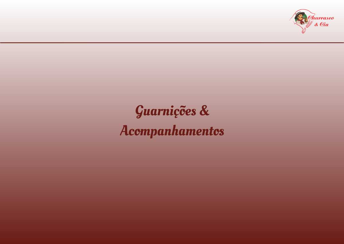 Acompanhamentos para churrasco