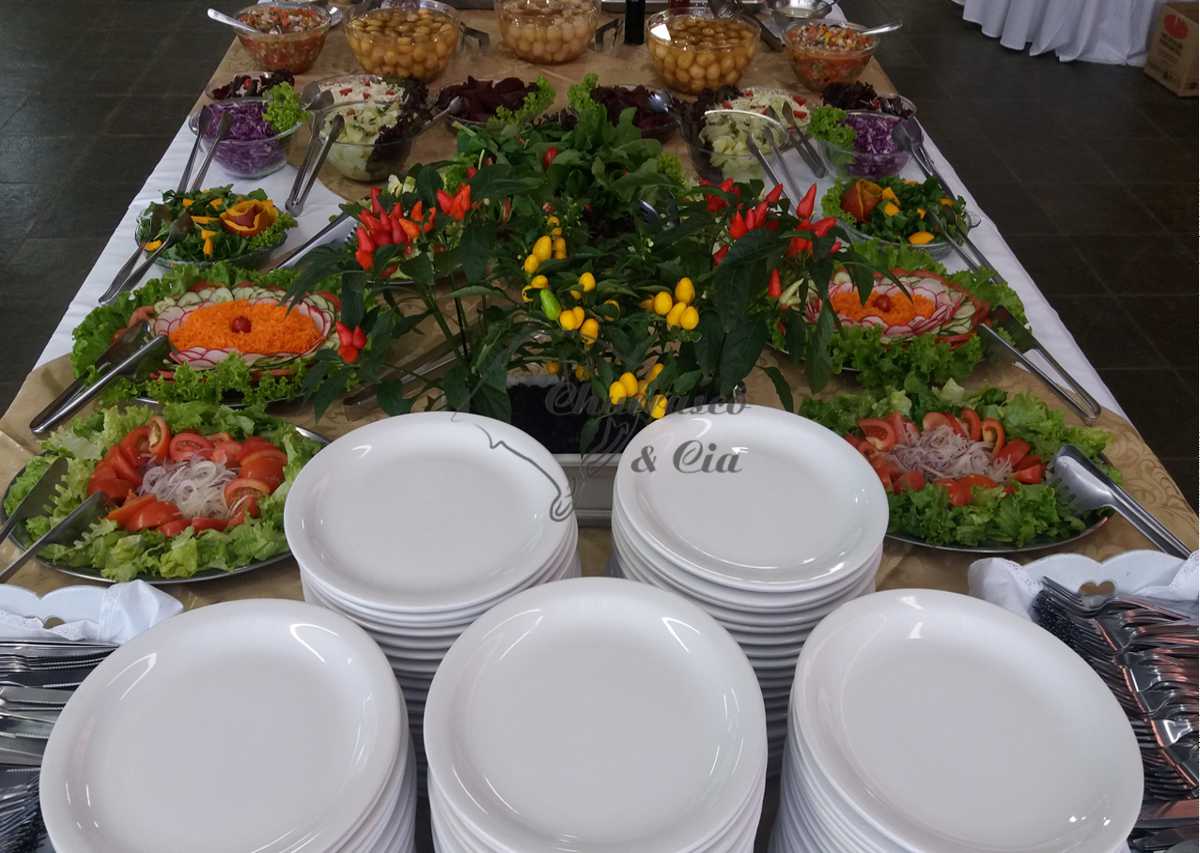 Mesa de saladas Churrasco & Cia
