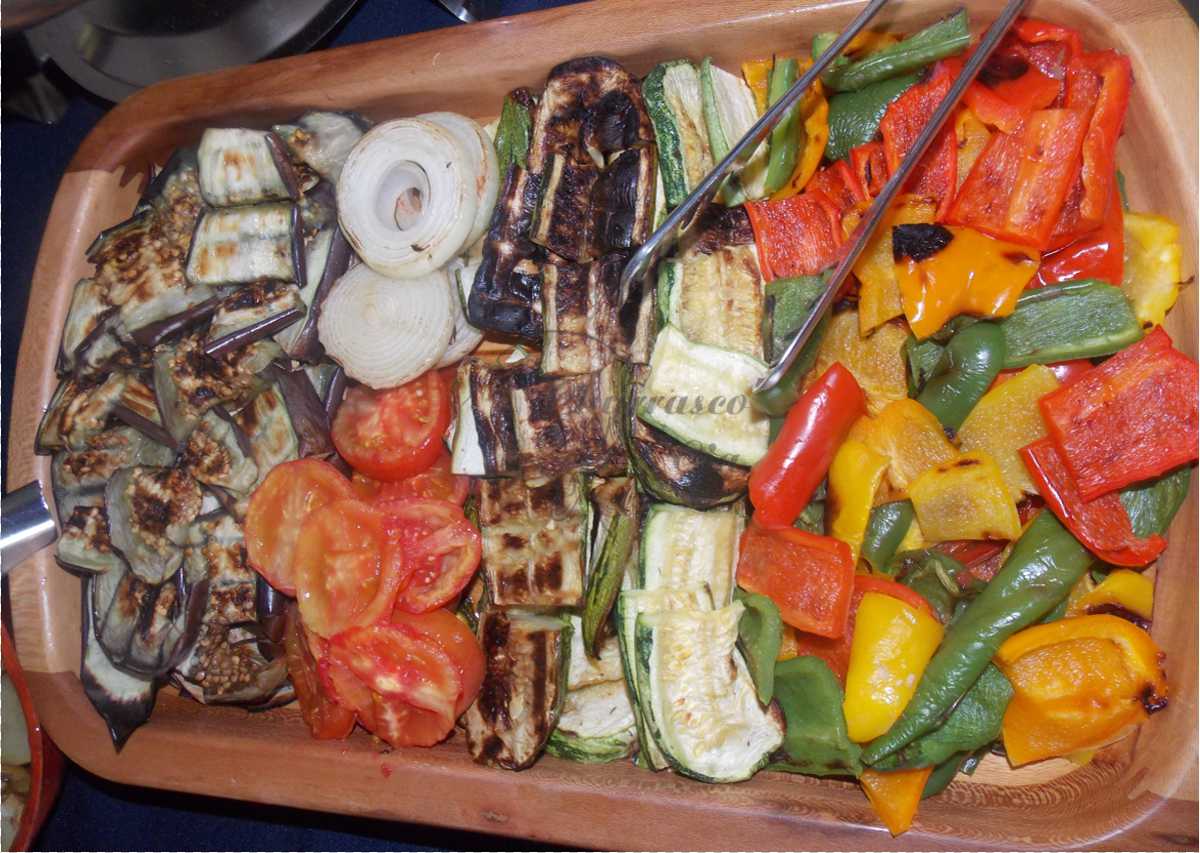 Legumes grelhados Churrasco & Cia